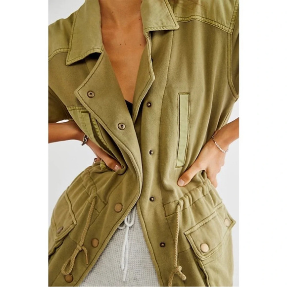 Free People We The Free Saturday Utility Jacket - Sweet Sage - Size XS - NWT - Picture 3 of 12